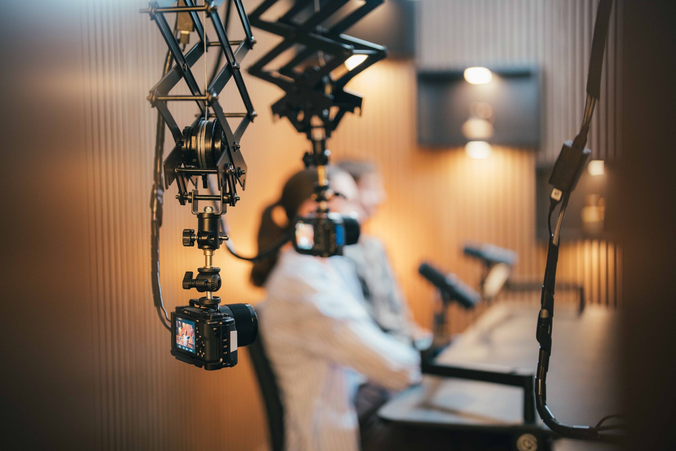 Multiple Sony cameras at Podwave Studios