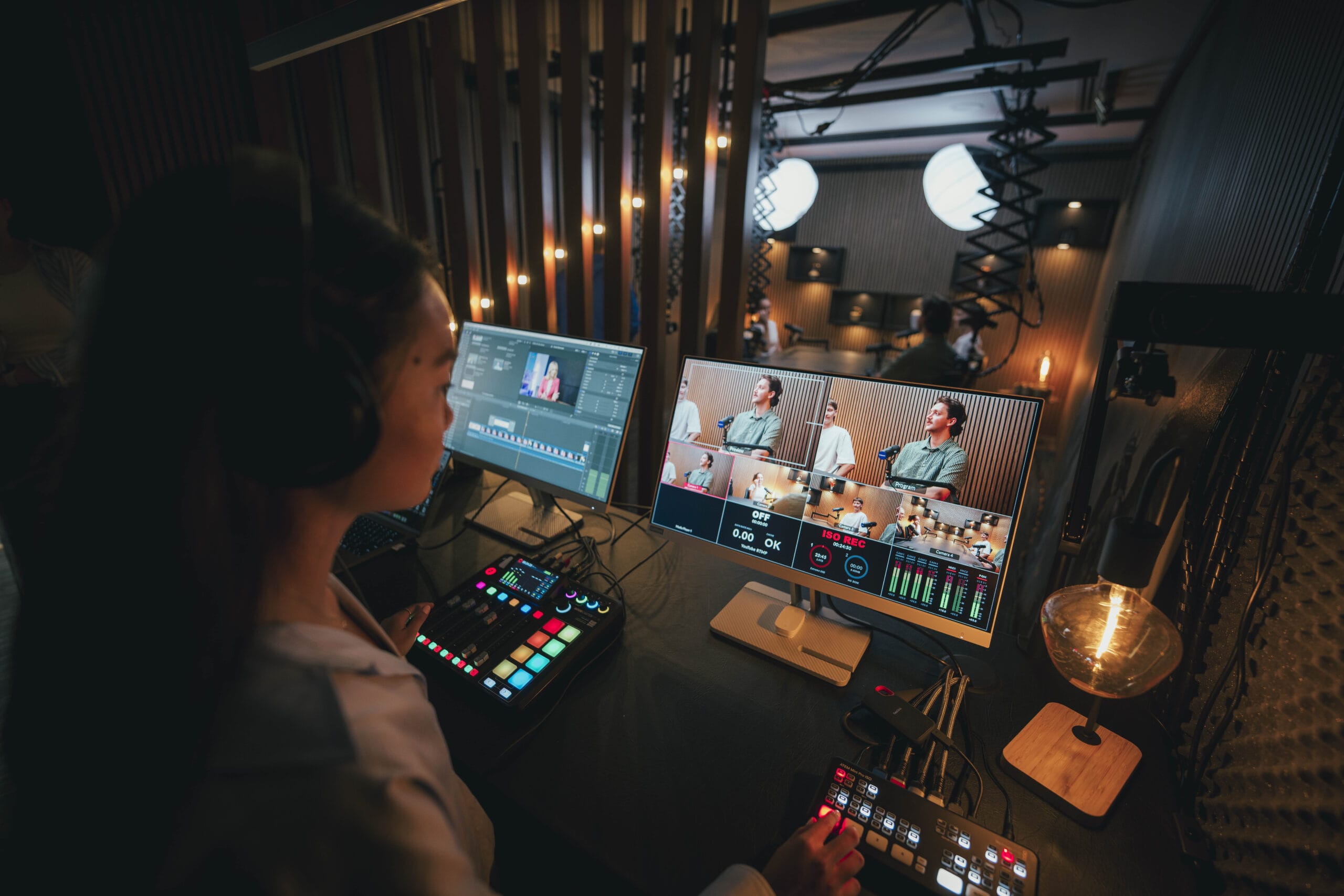 Zoe Shanahan producing at Podwave Studios West Leederville
