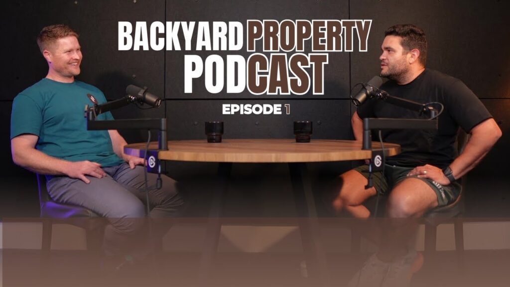 Debut episode of the Backyard Property Pod at West Perth Podwave Studios with Michael Killiner and Pete Curulli