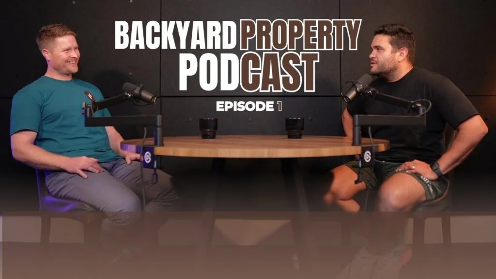 Debut episode of the Backyard Property Pod at West Perth Podwave Studios with Michael Killiner and Pete Curulli