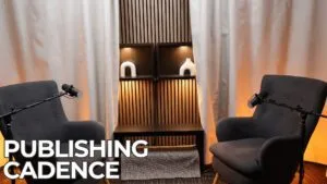 Tip for how often you should publish a business podcast, filmed at Podwave Studios West Leederville.